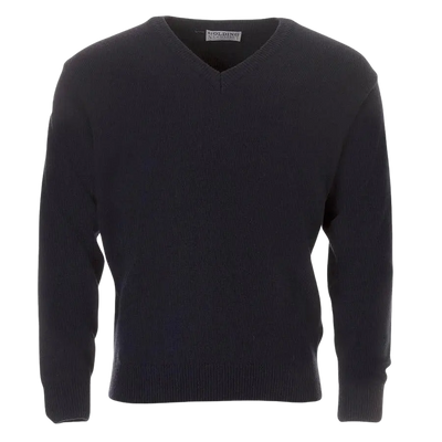 Golding Lambswool V-neck Sweater In Navy