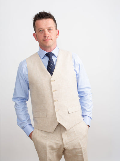 Golding Linen Suit Waistcoat