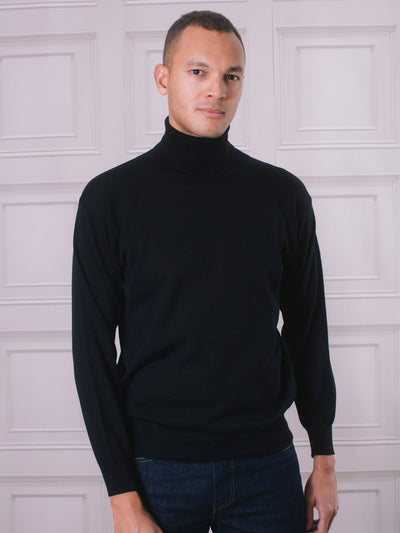 Golding Rollneck Merino In Black